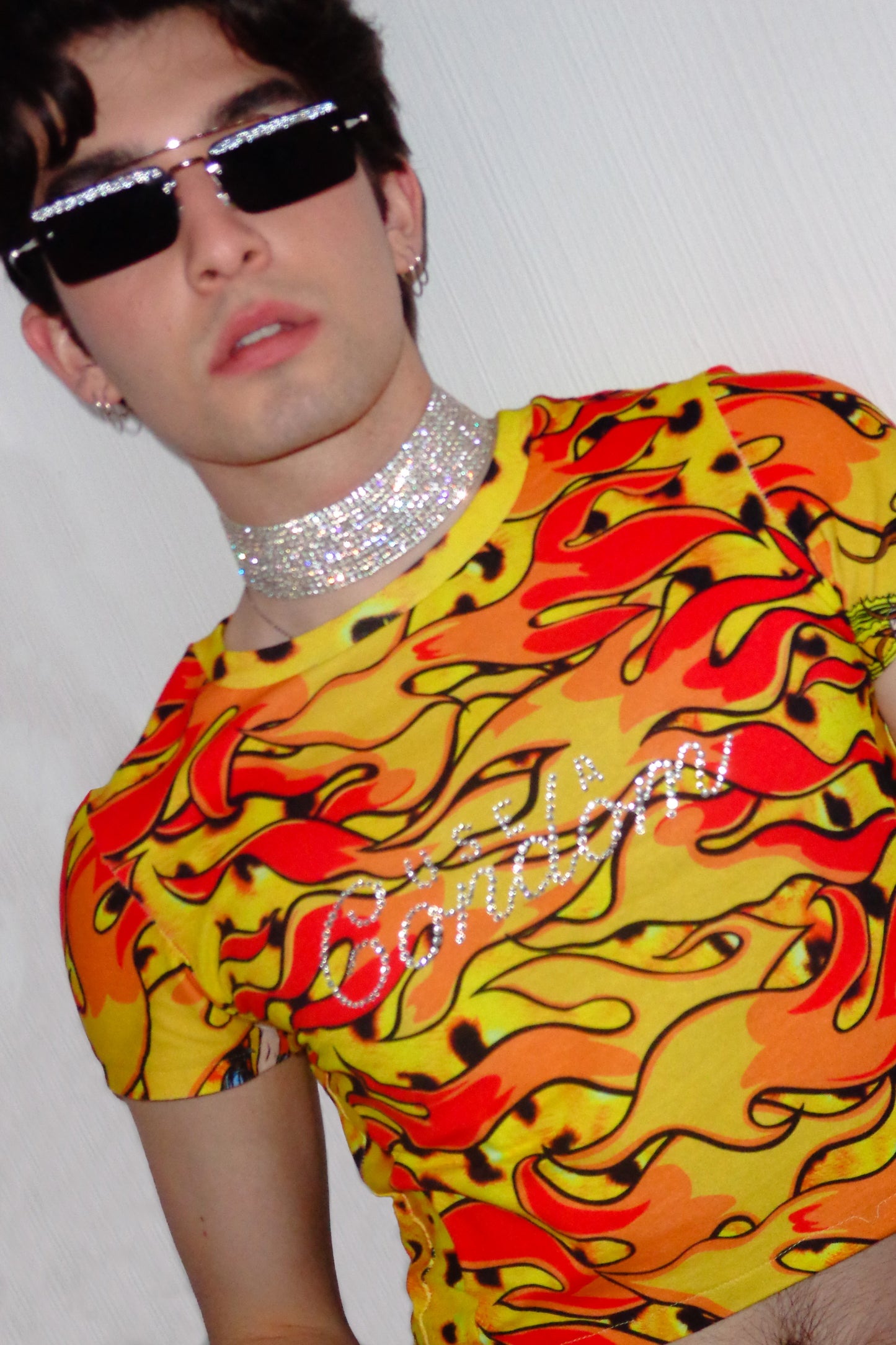 Upclycled Cheetah Baby Tee