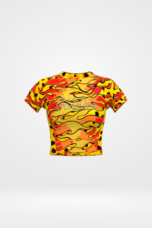 Upclycled Cheetah Baby Tee