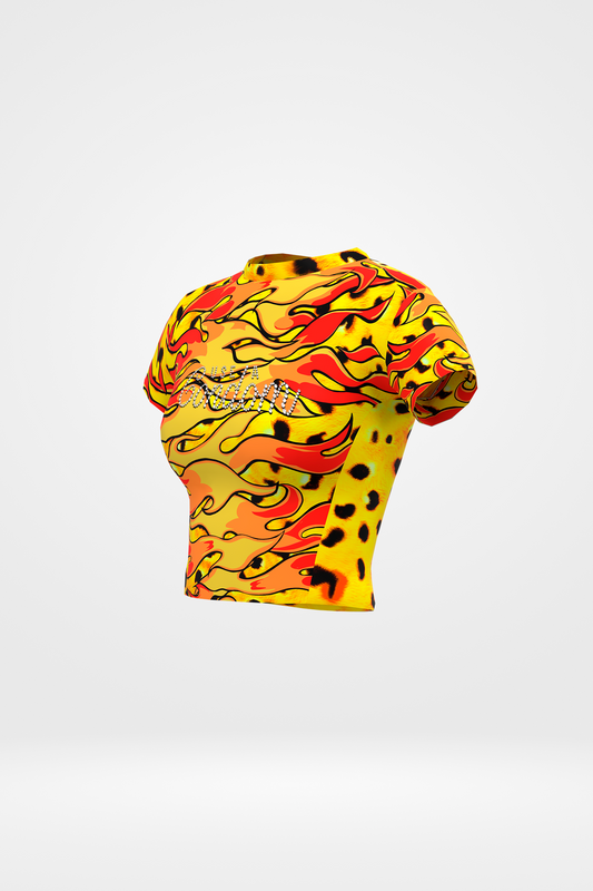 Upclycled Cheetah Baby Tee