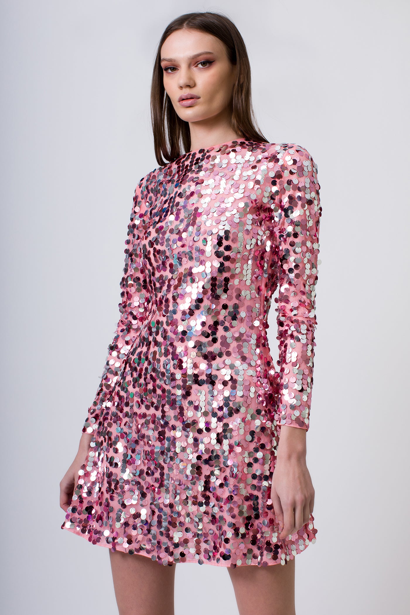 PINK SEQUIN DRESS