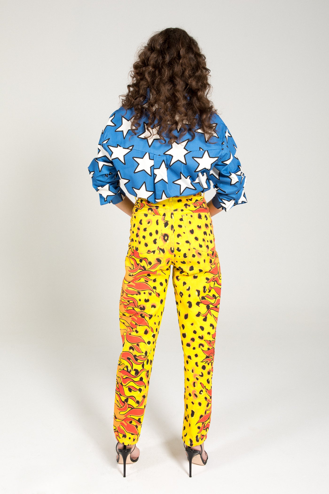 CHEETAH MOM FIT JEANS