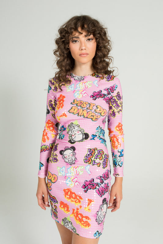 PUCCA PINK STRETCH DRESS