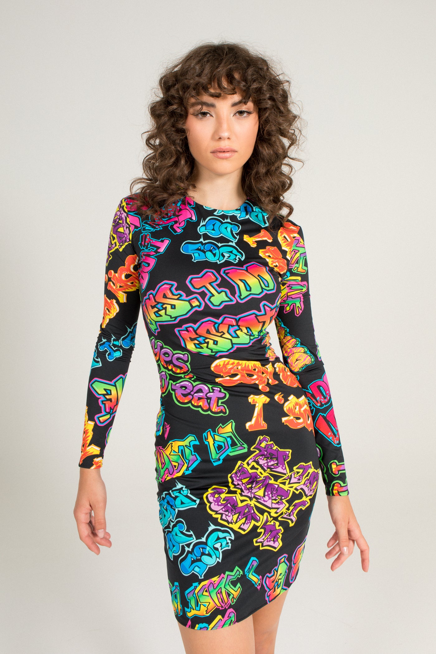 GRAFFITI STRETCH DRESS