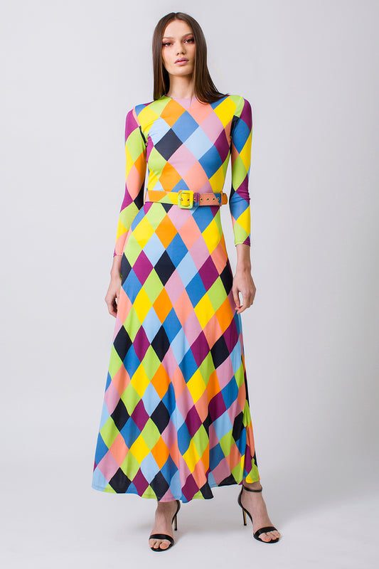 RAINBOW DIAMOND DRESS