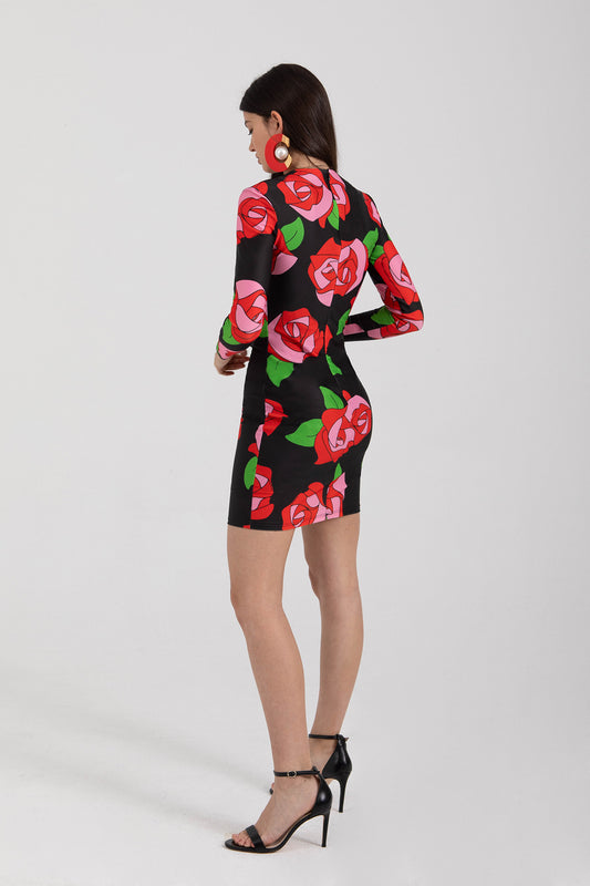 ROSES STRETCH DRESS
