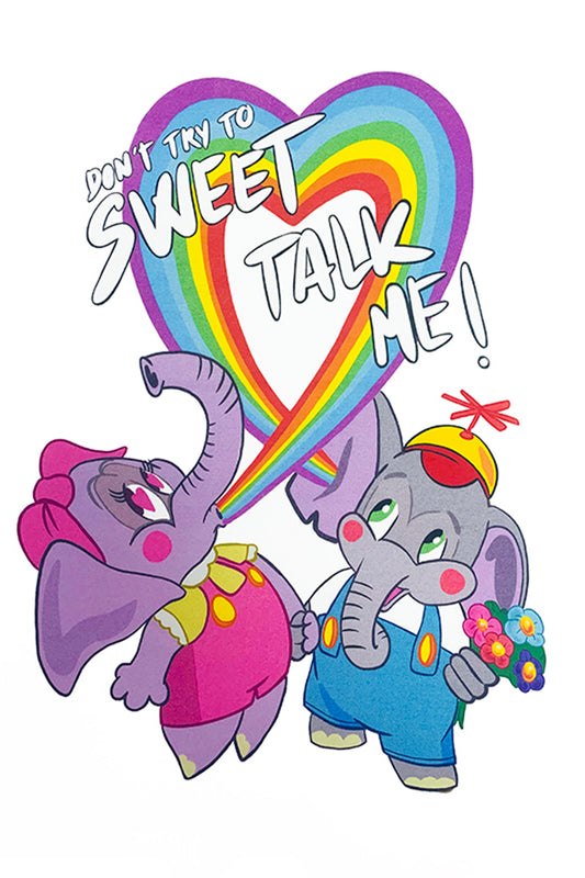 SWEET ELEPHANTS WHITE T-SHIRT