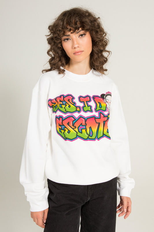 YES I DO WHITE SWEATSHIRT