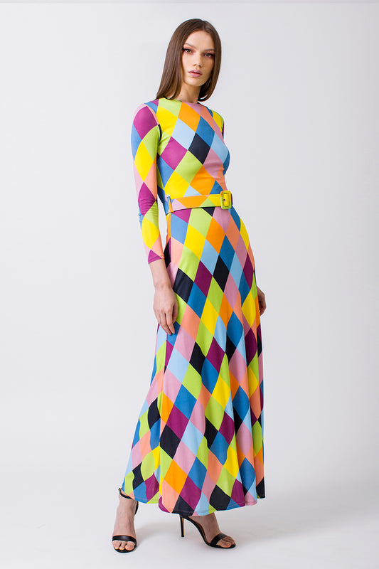RAINBOW DIAMOND DRESS