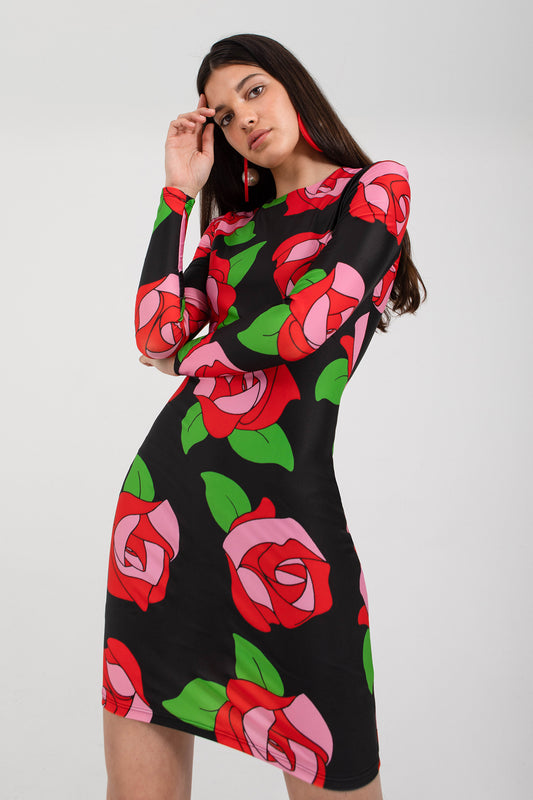ROSES STRETCH DRESS